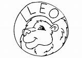 Leo Zodiac Coloring Sheet Pages sketch template