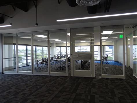 CenturyLink in Irvine, CA Moderco Crystal 241 Operable Glass Wall - 44 STC w/ ADA glass door. # ...