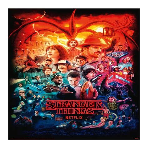 Netflix Stranger Things One Sheets Premium Poster Bundle (4-Pack ...