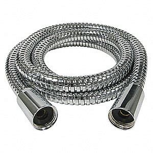 KOHLER Shower Hose, Chrome Finish, For Use With Handheld Showers, 1/2" NPT Connection - 46Y253 ...