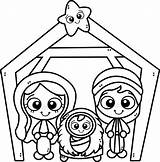 Free Nativity Scene coloring Pages To Print christmas crib  sketch template