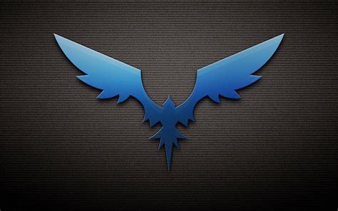 Blue Phoenix Bird Logo