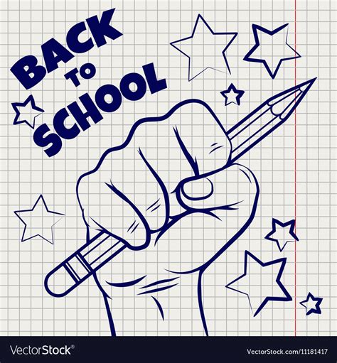 Back to school sketch Royalty Free Vector Image