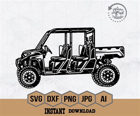 Polaris Ranger Svg 4 Seater Svg ATV Ranger Svg 4 Wheelers Svg off Road ...