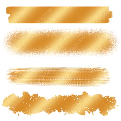 Gold Brush Strokes, Gold, Brush, Stroke PNG Transparent Clipart Image and PSD File for Free Download