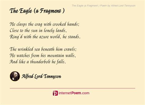 The Eagle (a Fragment ) Poem by Alfred Lord Tennyson