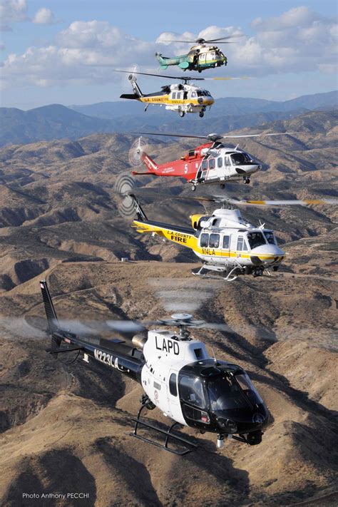 Helicopters of Los Angeles County Sheriff, Los Angeles County Fire Department, Los Angeles Fire ...