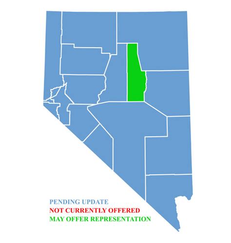 Nevada Map for traffic ticket representation in Eureka County – Nevada ...