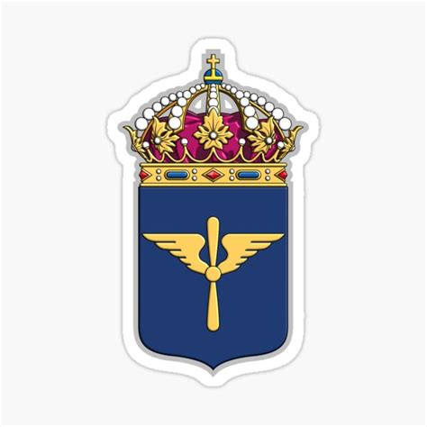 "SWEDISH AIR FORCE" Sticker for Sale by WOOFANG | Redbubble