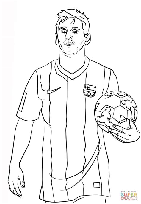 Disegno di Lionel Messi da colorare | Disegni da colorare e stampare gratis