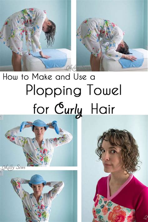 Plopping Towel for Curly Hair - Melly Sews