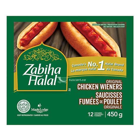 Zabiha Halal - Original Chicken Weiners - 400g - Tuscart