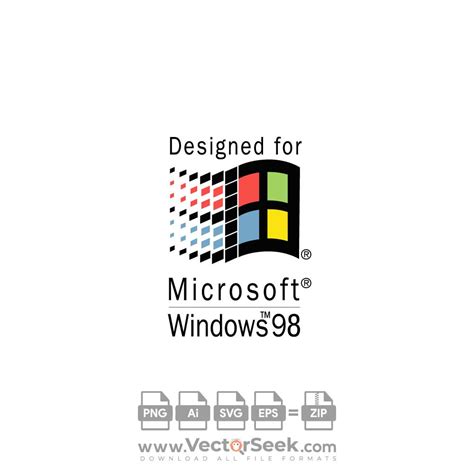 Designed for Microsoft Windows 98 Logo Vector - (.Ai .PNG .SVG .EPS Free Download)