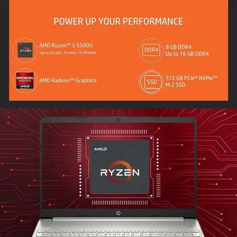 HP 15s Ryzen 5 5500U Laptop, 15.6 inches at Rs 45490 in Kolhapur | ID ...