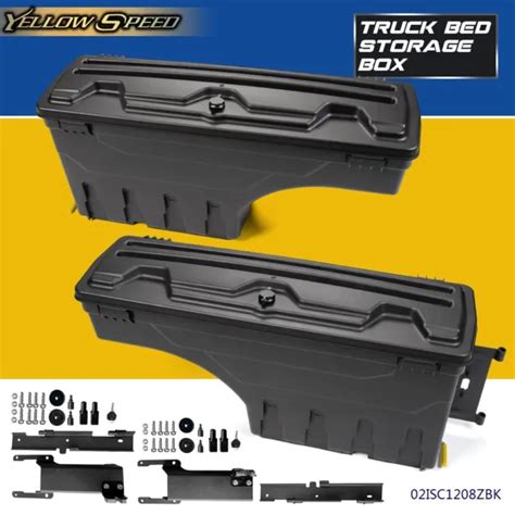 REAR TRUCK BED Storage Box Toolbox Left & Right Fit For Ford 15-20 F150 ...