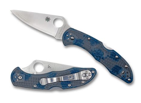 Delica® 4 Gray-Blue Zome Super Blue Sprint Run™ - Spyderco, Inc.