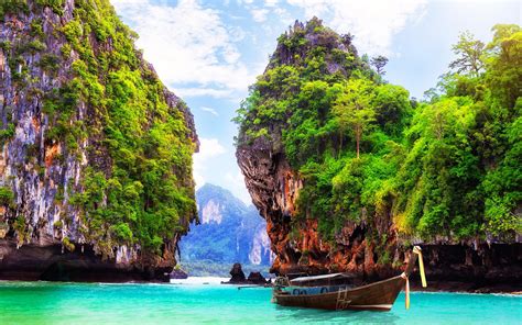 Fabulous Rock Isls On Ao Nang Bay In Thail Hd Wallpaper 40705 ...