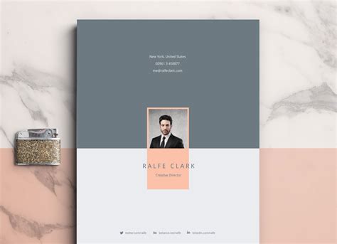 Free Modern Resume Template Cover Letter & Portfolio In Ai Format - Good Resume