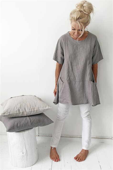 BOHEMIANA Linen Tunic / @bypiaslifestyle www.bypias.com | Tunic tops outfit, Fashion, Linen clothes