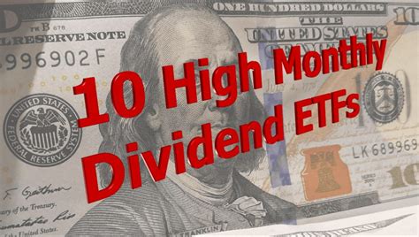 10 High Monthly Dividend ETFs Revealed - DividendInvestor.com