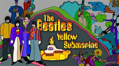 Download The Beatles Cartoon Yellow Submarine Wallpaper | Wallpapers.com