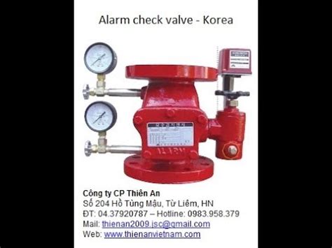 alarm check valve function Valve alarm check fighting automatic fire ...