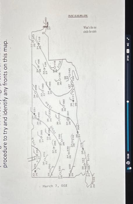 Solved WEATHER MAP. identify any fronts in this map. (cold | Chegg.com