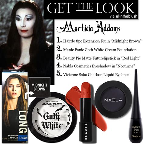 Morticia Addams Makeup - Mugeek Vidalondon