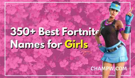 550+ Best Fortnite Names For Girls | Girl Fortnite Names