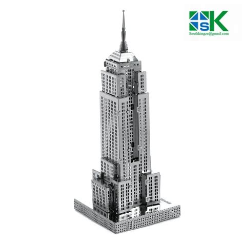 Supper Challenge Puzzle Construction Famous buildings over the world 3D Metal model Puzzles ...