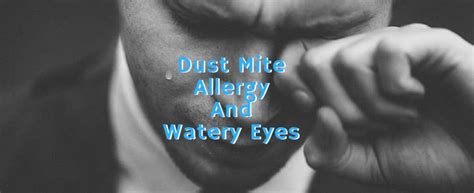 Dust Mite Allergy And Watery Eyes (5 Things That Caused It)