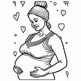 Pregnant Woman Coloring Pages sketch template