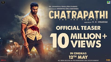 Chatrapathi - Official Teaser | Bellamkonda Sai Sreenivas | Pen Studios | In Cinemas 12 May 2023 ...