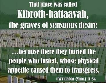 Kibroth Hattaavah means graves of craving One Word, Sensuous, Grave ...