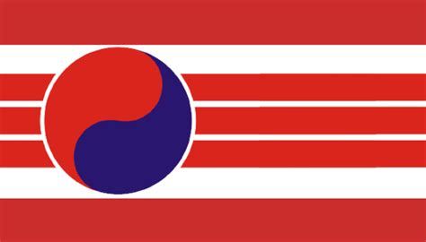 Korean reunification flag redesign, my first flag. : r/vexillology