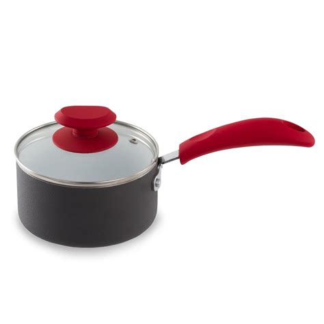 Healty Ceramic Coated Non stick 1 QT Souce Pan with Glass Lid - Walmart.com - Walmart.com