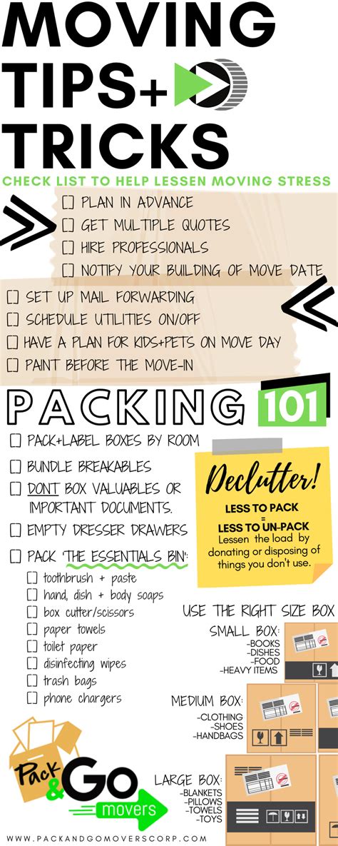 Moving Tips | Pack & Go Movers