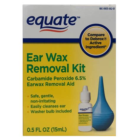 Equate Ear Wax Removal Kit, 0.5 fl oz - Walmart.com - Walmart.com