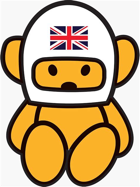 "1975 Hesketh Racing Grand Prix team Teddy Bear emblem Fitted" Sticker ...