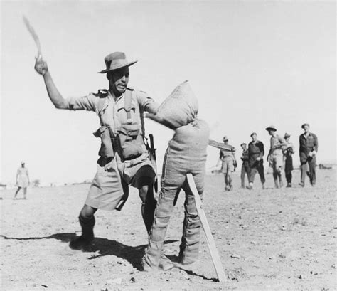 A Gurkha soldier demonstrates how to use the kukri fighting knife, 1944 | Online Collection ...