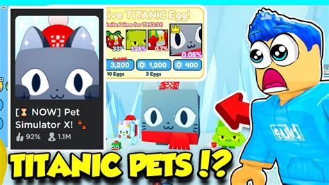 The TITANIC PETS Update IS HERE In Pet Simulator X Christmas Event! - YouTube