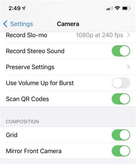 Set Default Exposure Settings on iOS 14 - AppleToolBox