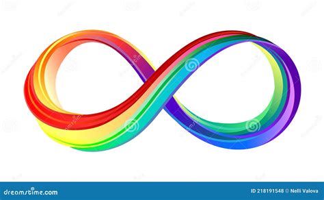 Rainbow Infinity Symbol Spiral Logo Cartoon Vector | CartoonDealer.com ...