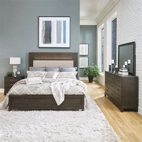 Liberty Furniture Modern Mix 113B-BR-KUBDMN Contemporary 4-Piece King Bedroom Set | Royal ...