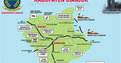 Tourism Map of Cianjur | Cianjur Journey