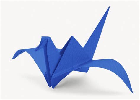 Blue paper bird, animal origami | Premium Photo - rawpixel