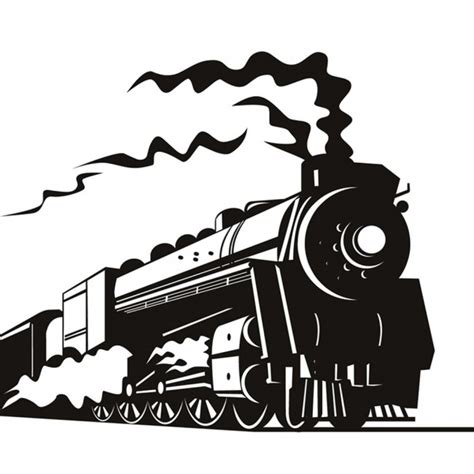 Steam Train Wall Sticker Transport Trains Wall Decal Boys Bedroom Home ...