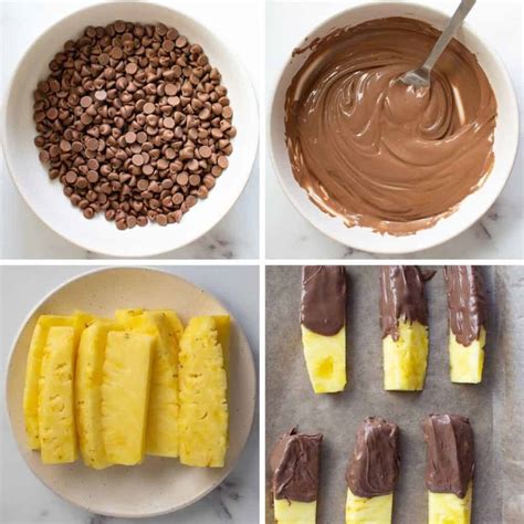 Chocolate Covered Pineapple - Hint of Healthy