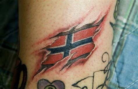 Country Western Tattoos For Women Norwegian country flag tattoo | Tattoos for women, Tattoos ...