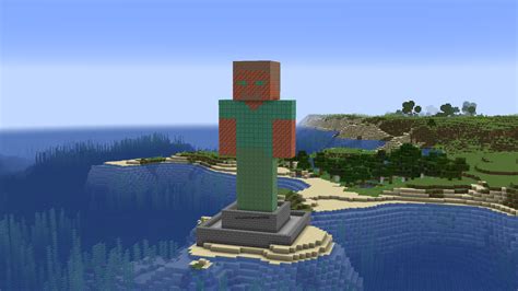 Minecraft Steve Statue